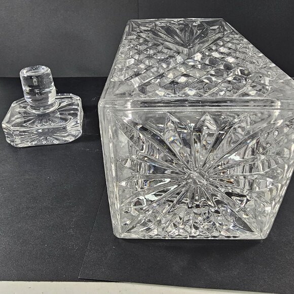Vintage Cut Glass Whiskey Decanter With Stopper - Picture 7 of 8